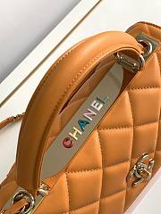 Okify CC Chanel Trendy CC Mini Bag Orange - 5