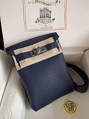 Okify Hermes Hac A Dos PM Backpack Navy Blue - 2