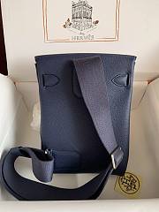 Okify Hermes Hac A Dos PM Backpack Navy Blue - 4