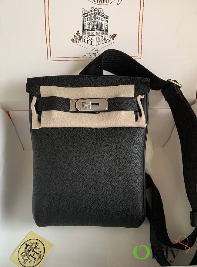 Okify Hermes Hac A Dos PM Backpack Black - 1