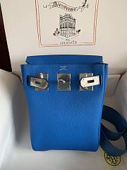 Okify Hermes Hac A Dos PM Backpack Blue - 6