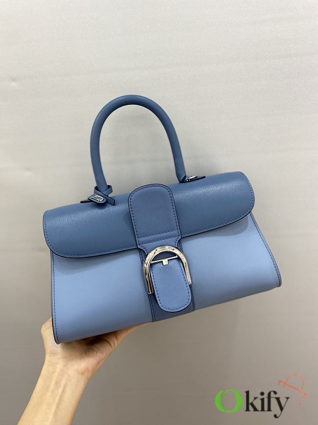 Okify Delvaux Brillant East Wesst in Box Calf Blue - 1