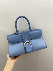 Okify Delvaux Brillant East Wesst in Box Calf Blue - 1