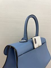 Okify Delvaux Brillant East Wesst in Box Calf Blue - 6