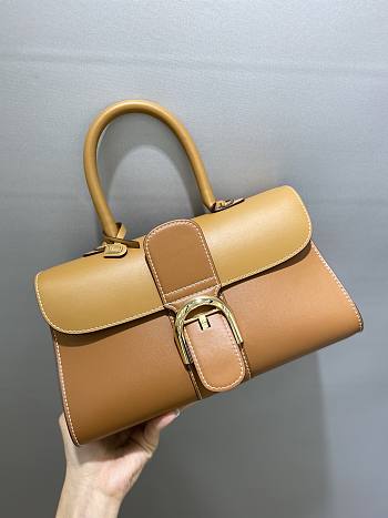 Okify Delvaux Brillant East Wesst in Box Calf Brown