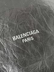 Okify Balenciaga Crush Small Tote Bag In Silver Crushed Calfskin Aged-Gold Hardware - 5