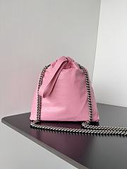 Okify Balenciaga Crush Small Tote Bag In Pink Crushed Calfskin Aged-Gold Hardware - 4