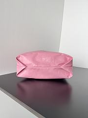 Okify Balenciaga Crush Small Tote Bag In Pink Crushed Calfskin Aged-Gold Hardware - 3