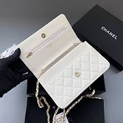 Okify CC New AP3180 Calfskin Shoulder Bag White - 6