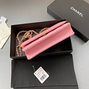 Okify CC New AP3180 Calfskin Shoulder Bag Pink - 4