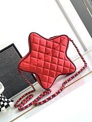 Okify CC Star Handbags Satin & Black Metallic Fuchsia Pink & Black - 3