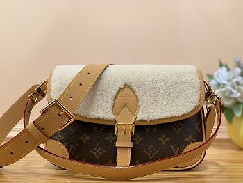 Okify LV Diane Bag Monogram Coated Canvas And Shearling M46317