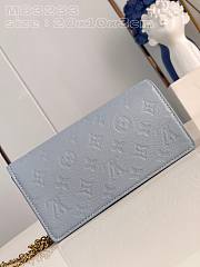 Okify LV Wallet On Chain Lily Blue Hour M83233 - 2