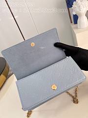 Okify LV Wallet On Chain Lily Blue Hour M83233 - 4