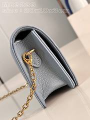 Okify LV Wallet On Chain Lily Blue Hour M83233 - 5