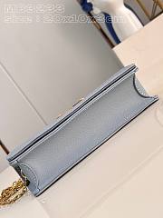 Okify LV Wallet On Chain Lily Blue Hour M83233 - 6
