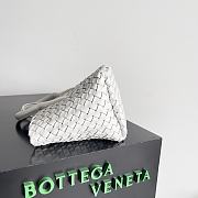 Okify Bottega Veneta Mini Cabat Supple Heart Bag White - 4