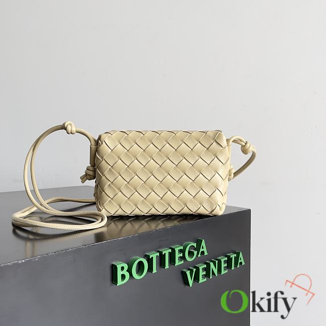 Okify Bottega Veneta Mini Loop Camera Bag Beige - 1