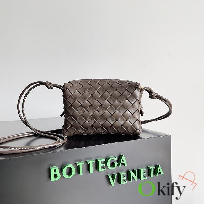 Okify Bottega Veneta Mini Loop Camera Bag Brown - 1