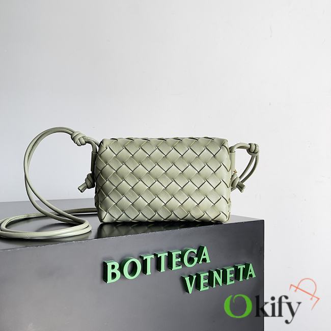 Okify Bottega Veneta Mini Loop Camera Bag Green - 1