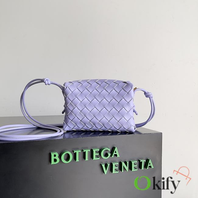 Okify Bottega Veneta Mini Loop Camera Bag Purple - 1
