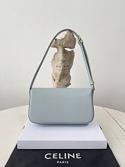 Okify Celine Shoulder Bag Claude In Shiny Calfskin Light Blue - 3
