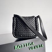 Okify Bottega Veneta Small Cobble Shoulder Bag Black - 2
