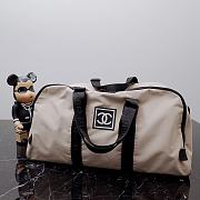 Okify CC Beige CC Logo Sports Duffle Bag Travel  - 6