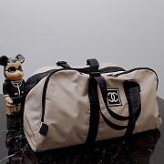 Okify CC Beige CC Logo Sports Duffle Bag Travel  - 5