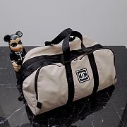 Okify CC Beige CC Logo Sports Duffle Bag Travel  - 3