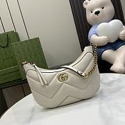 Okify Gucci GG Marmont Small Shoulder Bag White Leather  - 1
