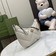 Okify Gucci GG Marmont Small Shoulder Bag White Leather  - 4