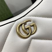 Okify Gucci GG Marmont Small Shoulder Bag White Leather  - 6