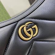 Okify Gucci GG Marmont Small Shoulder Bag Black Leather  - 6