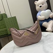 Okify Gucci GG Marmont Small Shoulder Bag Dusty Pink Leather - 1