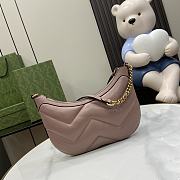 Okify Gucci GG Marmont Small Shoulder Bag Dusty Pink Leather - 4