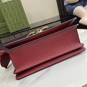 Okify Gucci Queen Margaret 25 Red Calfskin Ophidia Canvas Bag - 2