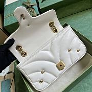 Okify GG Marmont Small Shoulder Bag White Leather - 5