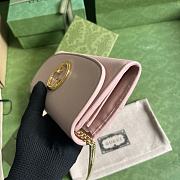 Okify Gucci Blondie Continental Chain Wallet Pink Leather - 6