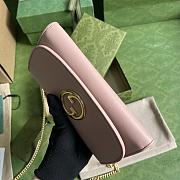 Okify Gucci Blondie Continental Chain Wallet Pink Leather - 5
