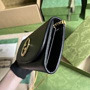 Okify Gucci Blondie Continental Chain Wallet Black Leather - 6