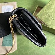Okify Gucci Blondie Continental Chain Wallet Black Leather - 4