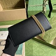 Okify Gucci Blondie Continental Chain Wallet Black Leather - 2