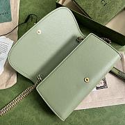 Okify Gucci Blondie Continental Chain Wallet Green Leather - 6
