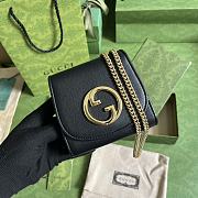 Gucci Blondie Medium Chain Wallet Black Leather  - 6