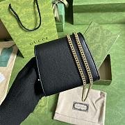 Gucci Blondie Medium Chain Wallet Black Leather  - 4