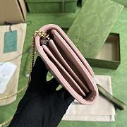 Gucci Blondie Medium Chain Wallet Pink Leather - 4