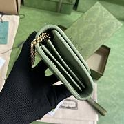 Gucci Blondie Medium Chain Wallet Green Leather - 6
