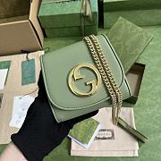 Gucci Blondie Medium Chain Wallet Green Leather - 3