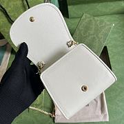 Gucci Blondie Medium Chain Wallet White Leather - 4